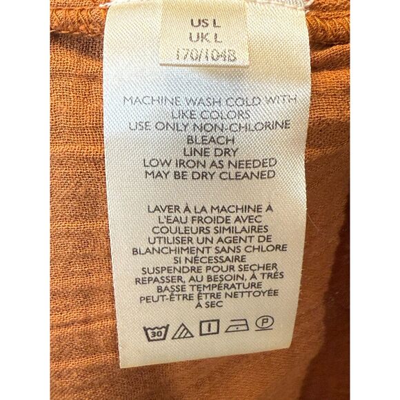 Free People I'm The One Embroidered Maxi Dress Women's Size Large Brown Boho - Picture 10 of 11